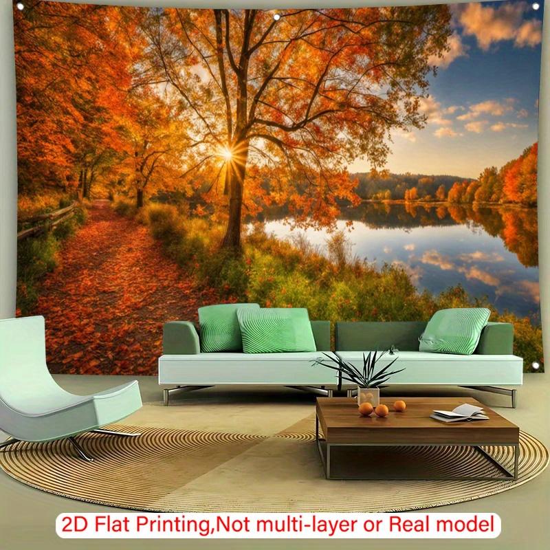 2D Plane 1 Piece of Autumn Maple Leaf Themed Element Suitable for Garden Courtyards the Best Gift for Relatives and Friends