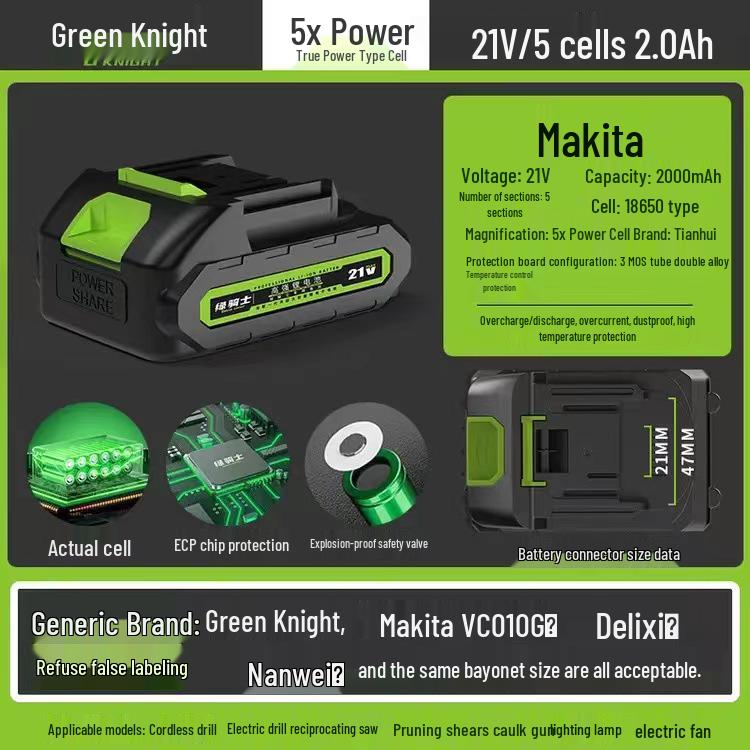 Universal Lithium Battery Multi-Tool: Angle Grinder, Impact Drill, Chainsaw, Electric Wrench, Air Gun, Hammer.