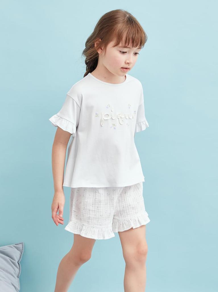 Gelato Pique Little Flower Print Gauze Shorts Limited Edition Kids' (PKFP252462) -