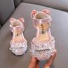 Autumn New Style Ladylike Baby Girl Girls' Princess Rhinestone Flat Shoes, Leather Shoes, Dance Performance Shoes Small/medium/large