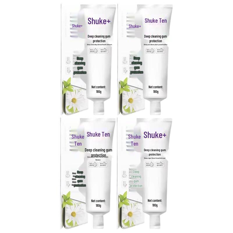 Shuke Deep Clean Gum Protection Toothpaste (4-Pack)