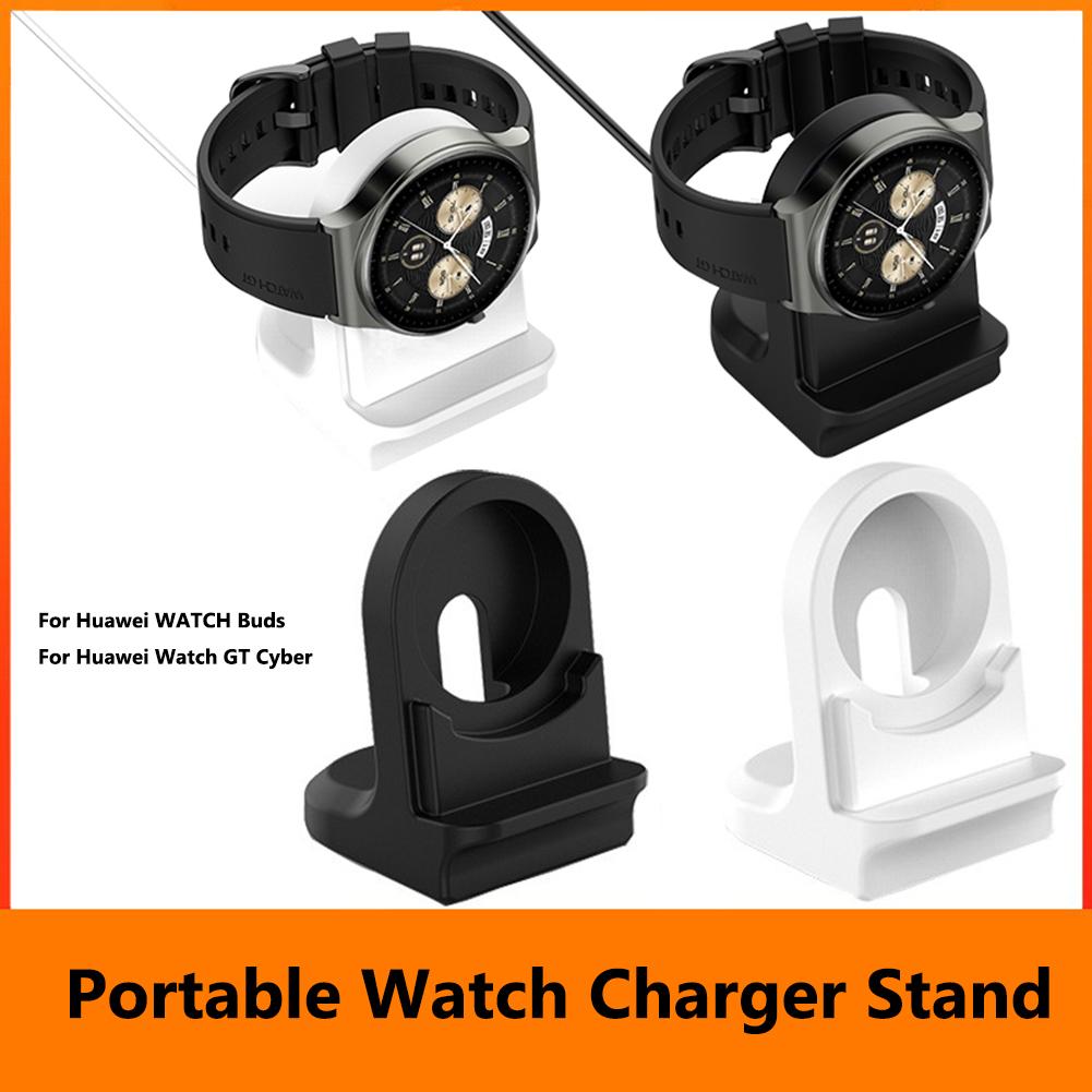 Silicone Charging Base Storage Rack Non-slip Watch Stand Storage Bracket Accessories for Huawei WATCH Buds/Huawei Watch GT Cyber