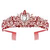 Fashionable 2pcs Rhinestones Tiaras Headband and Sash Hairpiece Hair Accesories for Women’s Birthday Party Accessories