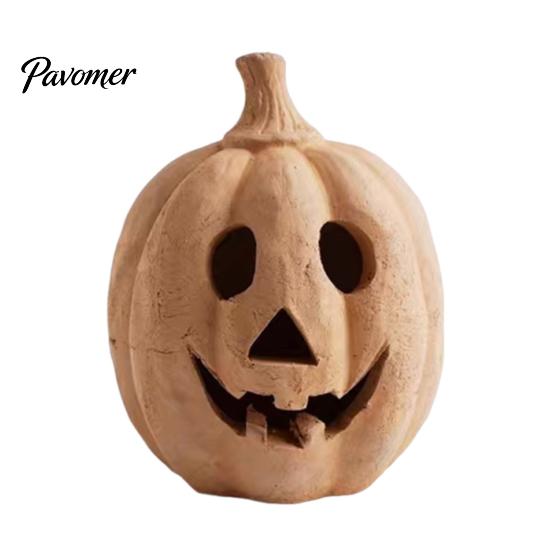 Glow in the Dark Pompoen voor Kinderen Halloween Kaarsenhouder, Hars Lantaarn Theelicht Houder met Attente Geschenken Uitgesneden Gezicht Herfst Boerderij Tafel Schoorsteenmantel