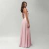 Spot commercio estero esplosione rosa vestito con bretelle femminile sexy top a tubo vita abito da banchetto vestito lungo