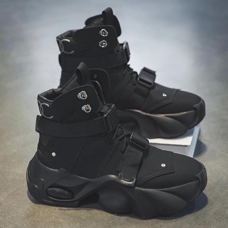 Men's Shoe Free Delivery Shoes High Heel Ankle Boots Brown Boot Genuine Leather Men's Motorcycle Boots Work Safety Shoes Mens &