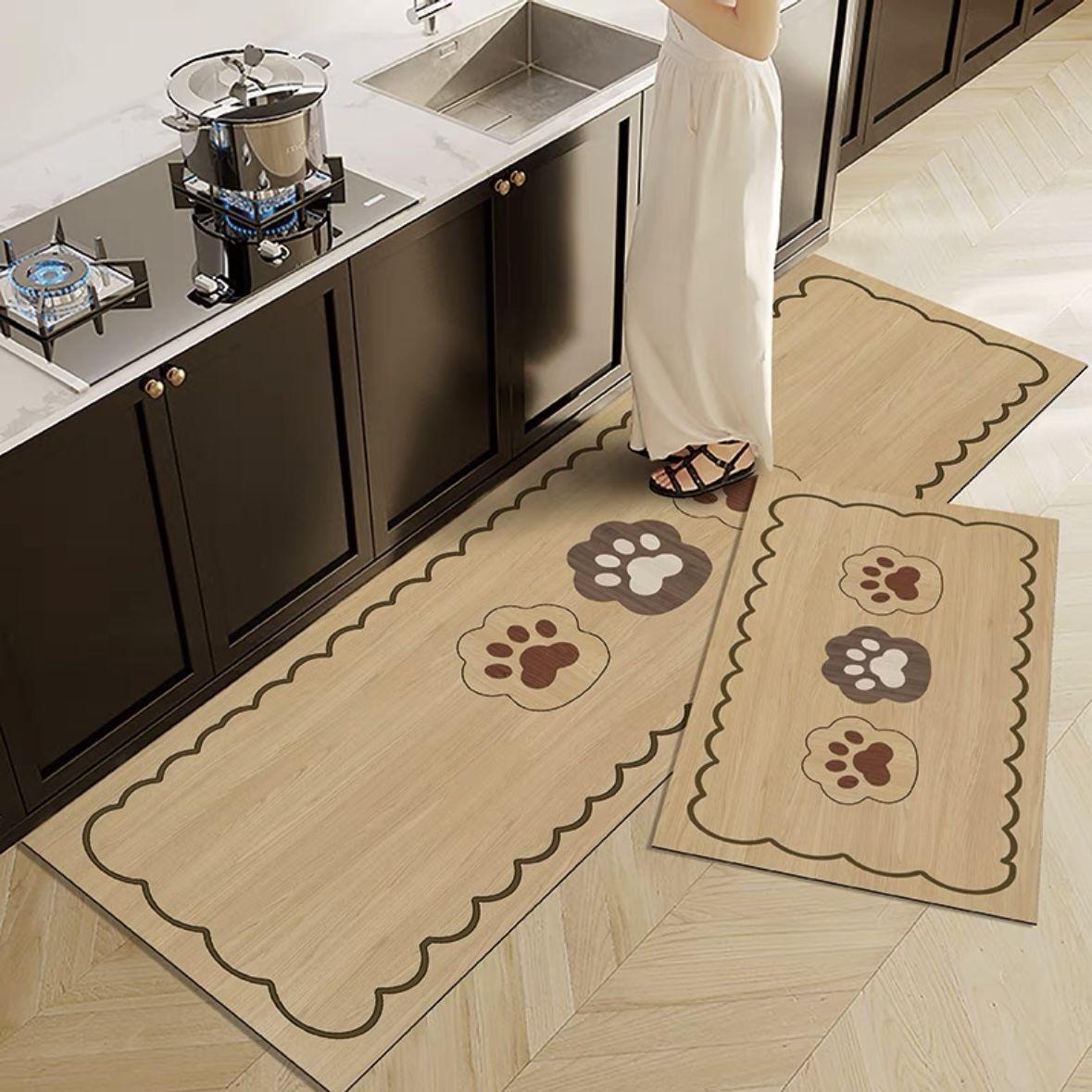 

Грязеотталкивающий и Легкий в уходе Диатомовый Коврик для пола Мультяшный Милый Быстросохнущий Впитывающий воду Коврик Набор из двух штук Противоскользящий Коврик для ног 40 * 60cm