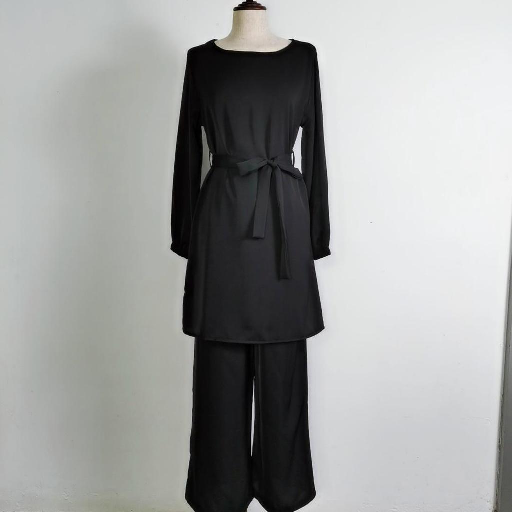 Yiduo Duo European & American Solid Color Fashion Two-Piece Set 21028