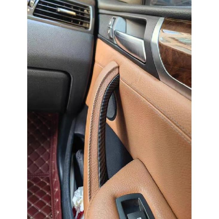 4-delat Kolfiber Innerdörrhandtagsskydd För BMW X3 X4 F25 F26 Handtagstrimdelar