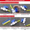 1/2 Thread To 1/4 3/8 Quick Connect Water Purifier Diverter Valve Ro Feed Ball Valve For Ro Water Filter System Home Kitchen