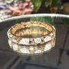 Metal Vintage Cloisonne Bangle Shell Women's Hand Bracelet Starfish Shell Bangle  Gold Jewelry