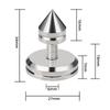 Hi-End Rhodium Plated Pure Copper Speaker Spikes, Shock Absorber Audio Feet Pegs Vibration Damping Stand For Speaker Amplifier CD Player Equipment