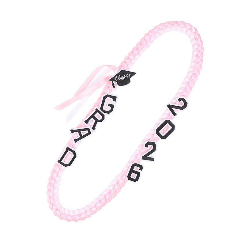 Graduation Leis Class Of 2026 Grad Handmade Ribbon Lei Ribbon Necklace With Grad Letters