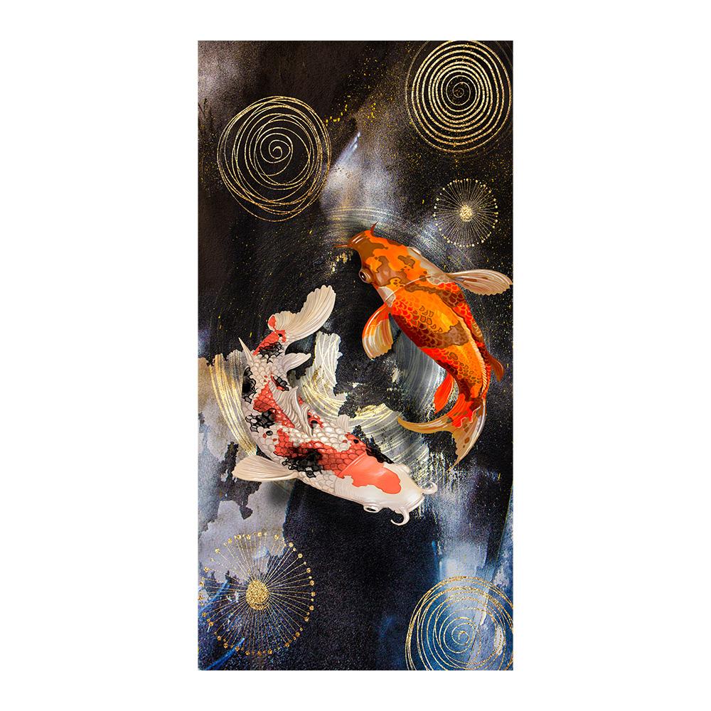 

Koi Carp Canvas Painting Wall Art Colorful Goldfish Poster Prints for Modern Living Room Home Decor Cuadros 20x40cm NoFrame