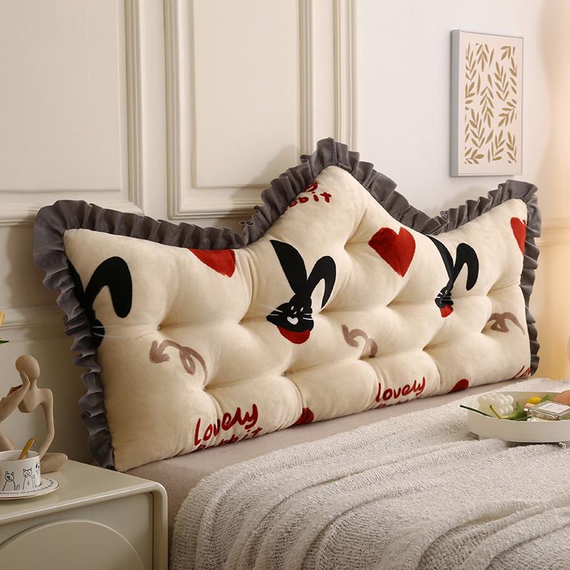 

Подушка-спинка для спальни «Корона принцессы» - Мягкая подушка-изголовье для татами-кровати 90x50x16cm (Strapped)