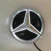LED Mirror Black Border Silver Border Newest 3D Front Grill Star Logo For Mercedes Benz GLC X253 GLE W167 GLS X167 V W447 Emblem