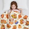 Capybara Blanket Gifts Warm Flannel Capybaras Throw Blanket Bedding Decor for Capybara Lovers Kids Girls Women Adults 50"x40"