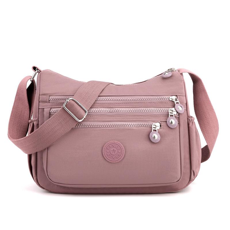 Nylon Cloth Multi Layer Shoulder Bag Lightweight Simple And Casual Messenger Bag New Large Capacity Messenger Bag