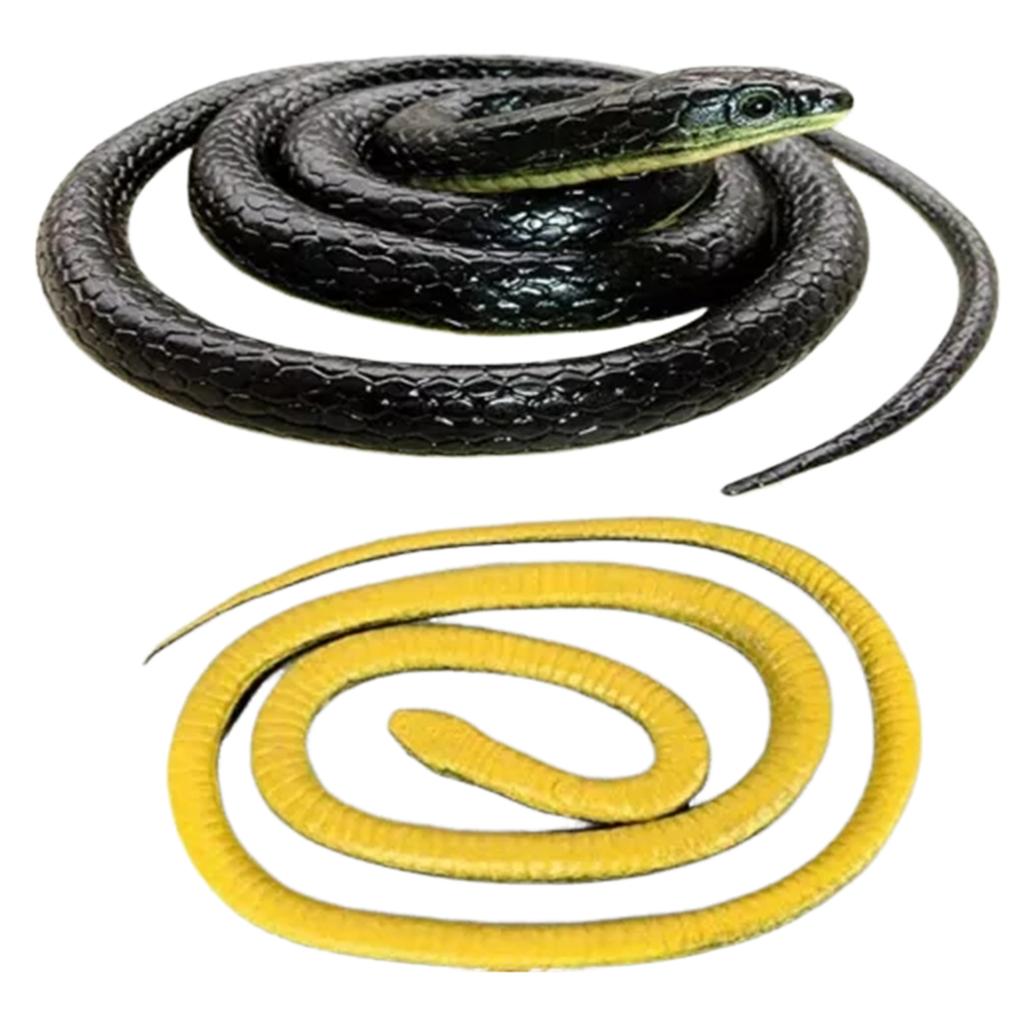 Simulation Snake Toy Garden Rubber Snakes Realistics Trick Toy For Play Pranks