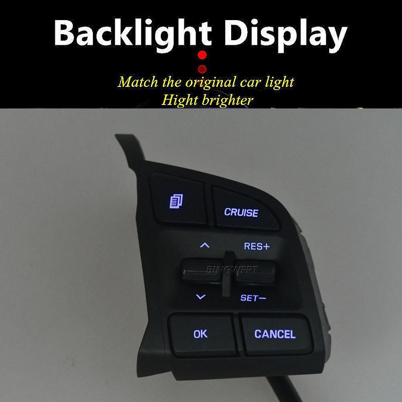 Prime Quality RH Cruise Control Steering Wheel Switch Button Backlight For Hyundai Tucson 2015 2016 2017 2018 2019