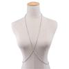 Sizzling Rhinestone Body Chain with Open Chest Design for Nightclubs