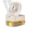 Portable USB Silent Humidifying Spray Fan with Timer & Remote