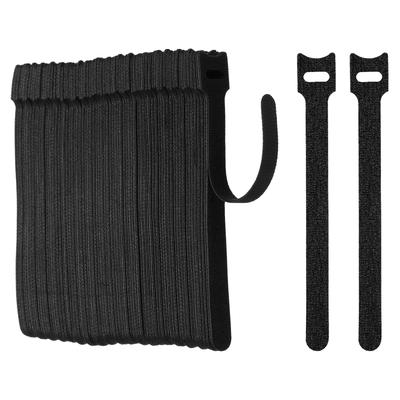Uxcell 140-Piece Velcro Cable Ties, 150mm X 12mm, Reusable, for Organizing Cords, Cable Ties, Storage Straps, for Home and Office Use, Peripherals,