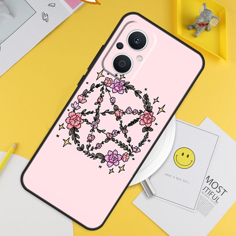 Girly Pastel Witch Goth Pattern For OPPO Reno 14F 13F 12F 11F 13 12 11 10 14 Pro 7 8 Lite 8T OPPO Find X5 X6 X8 X9 Pro Case