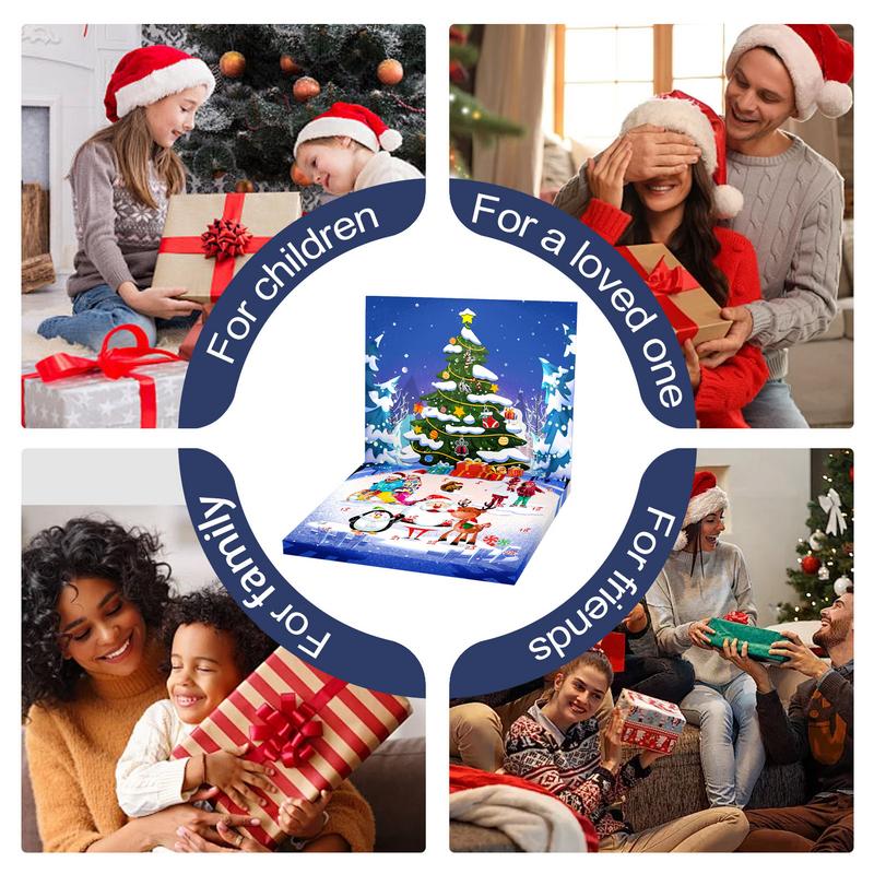 Bracelets Christmas Countdown Calendar Girls Jewelry Charm Kit 24 Days Christmas Bracelets Countdown Calendar For Kids Children