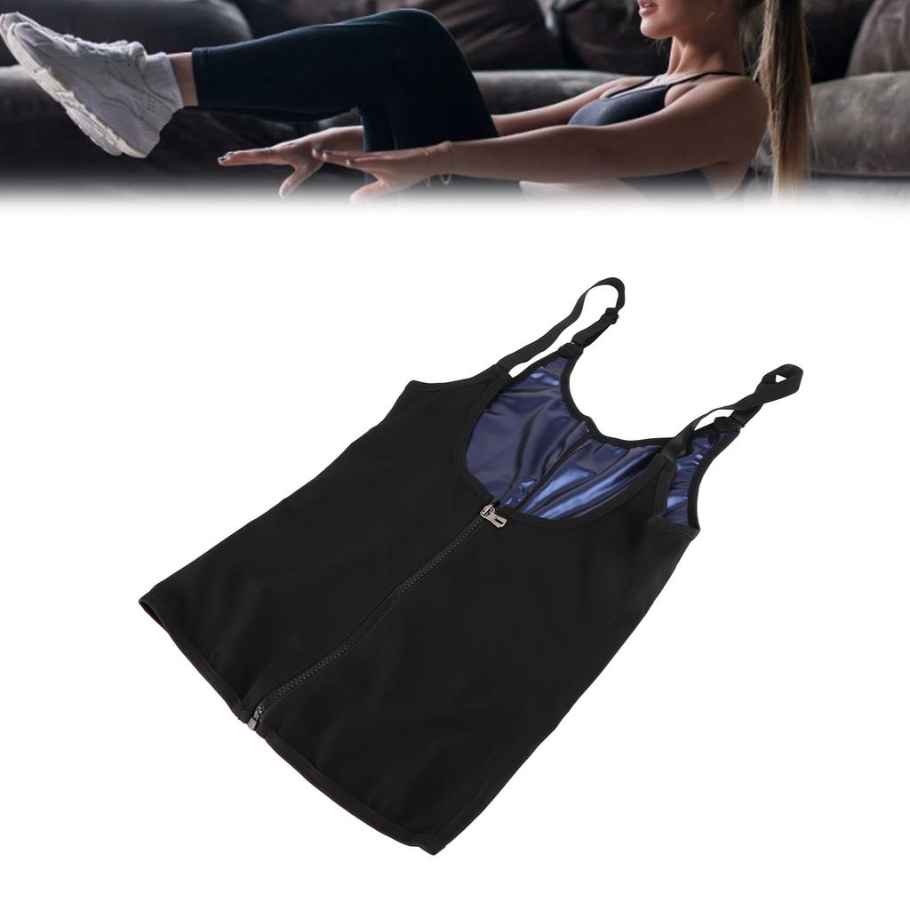 Women Fitness Sweat Vest Sports Breathable Elastic Fat Burning Shapewear Body Shaper
