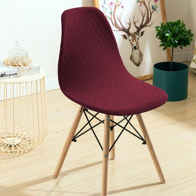 1 /2 /4 /6 Pièces Housse de Chaise en Polyester Élastique Petite Taille Protecteur de Chaise Housse de Siège Pour Hôtel Banquet Fête de Mariage Salle à Manger
