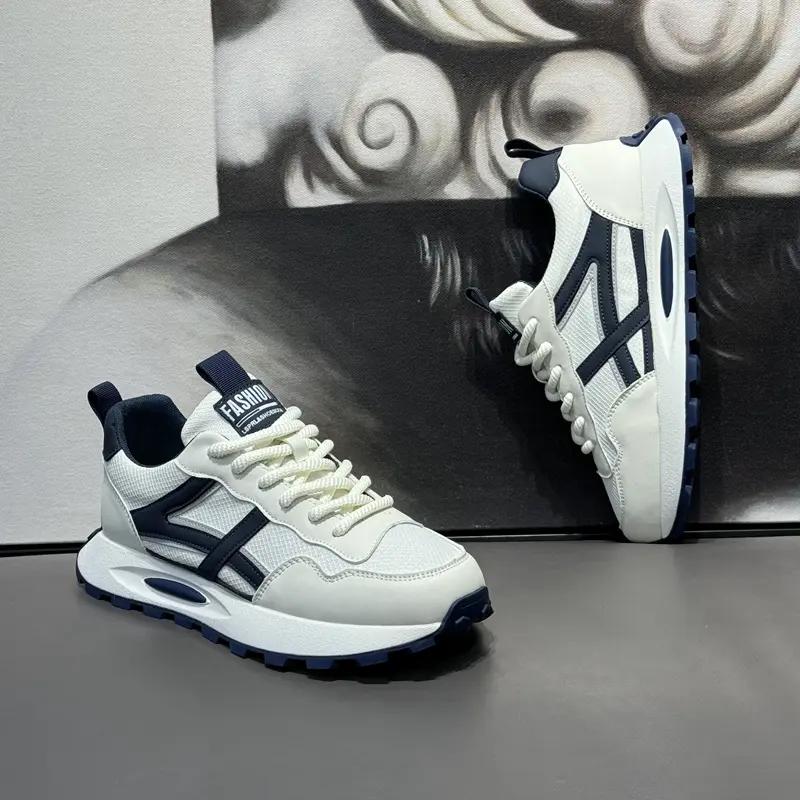 Fashion New Arrival 2025 Men's Vulcanize Shoes Stylish Board Shoes Athletic Street-Wear Sneakers Comfortable Leisure Thick Bottom High