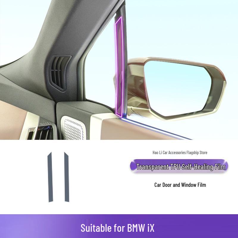 BMW iX 22-25 Interior Car Sticker TPU Protective Film for Screen, Console & Gear Shift
