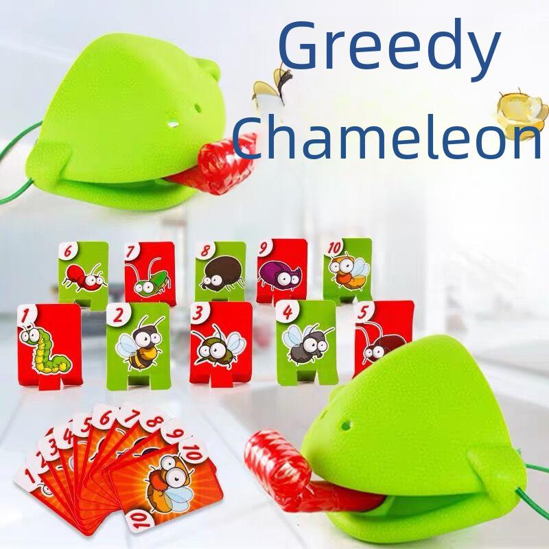 Chameleon Tongue-Flicking Board Game: Fun & Educational Parent-Child Toy
