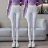 Women's Modal High-Waisted Leggings, Nine-Tenths Length, Skinny Fit, Plus Size, High Stretch, Slimming Yoga Pants for Spring/Summer.