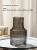 Trendy Transparent Glass Hydroponic Flower Vase for Fresh Roses - Elegant Living Room/Dining Table Decor