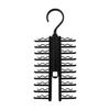 Space Saving 20 Slot Tie Organizers Rack Efficient Tie Management Hanger with 20 Position Rack for Mess Release Closets