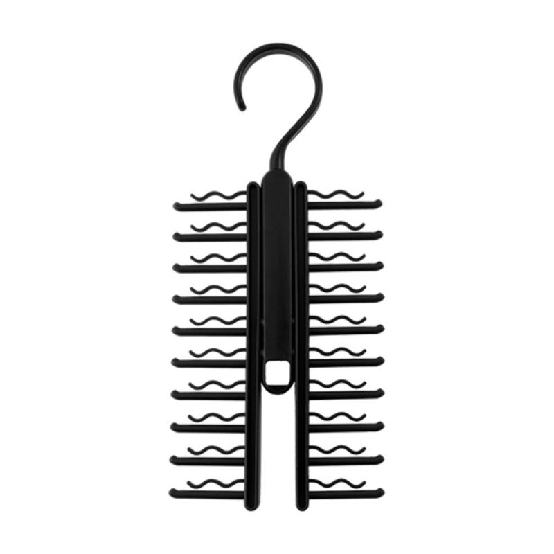 Space Saving 20 Slot Tie Organizers Rack Efficient Tie Management Hanger with 20 Position Rack for Mess Release Closets 1 619₽