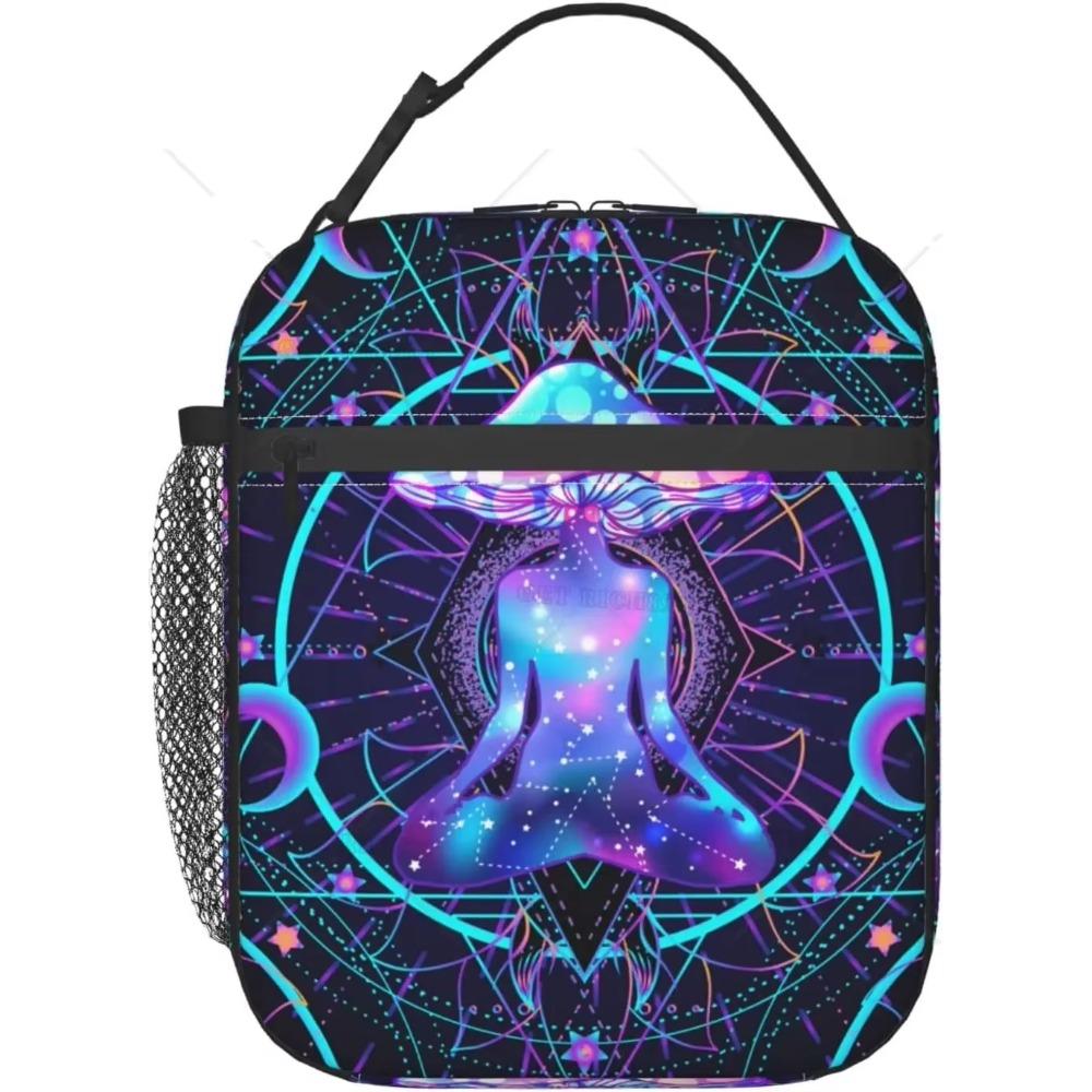 Mystical Moon Sun Lunch Bag Insulated Large Capacity Lunch Box for Women Men Reusable Portable Cooler Bag for Office Picnic