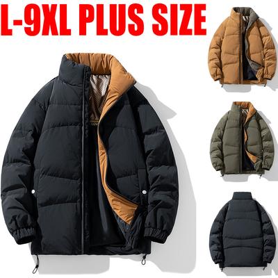 Herren Casual Daunenjacke Plus Size Winter Herren verdickte warme Sport weiße Entendaunenjacke L-9XL