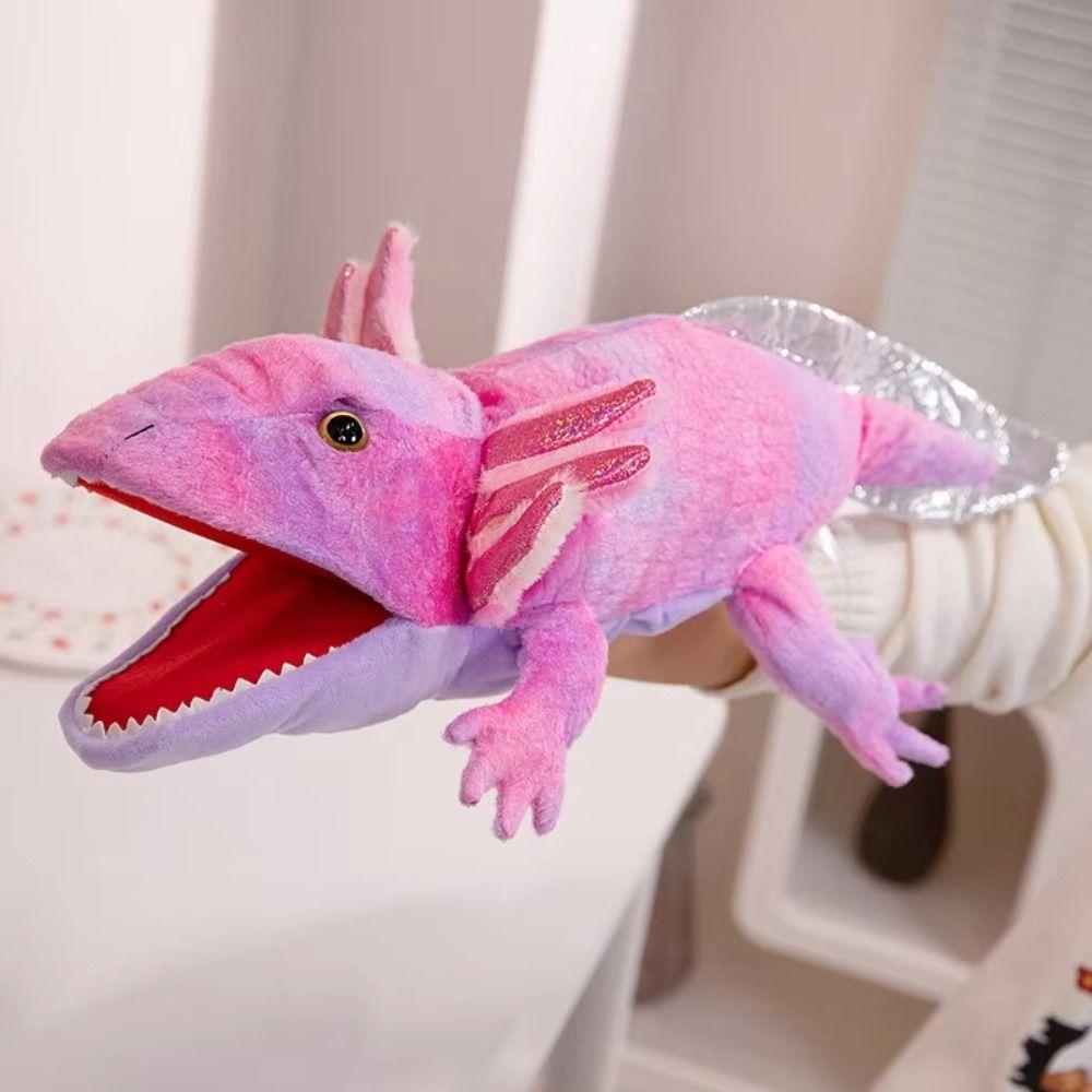 Lizard Snake Plush Hand Puppet Frog Crocodile Storytelling Puppet Animal Hand Puppet  Role-playing