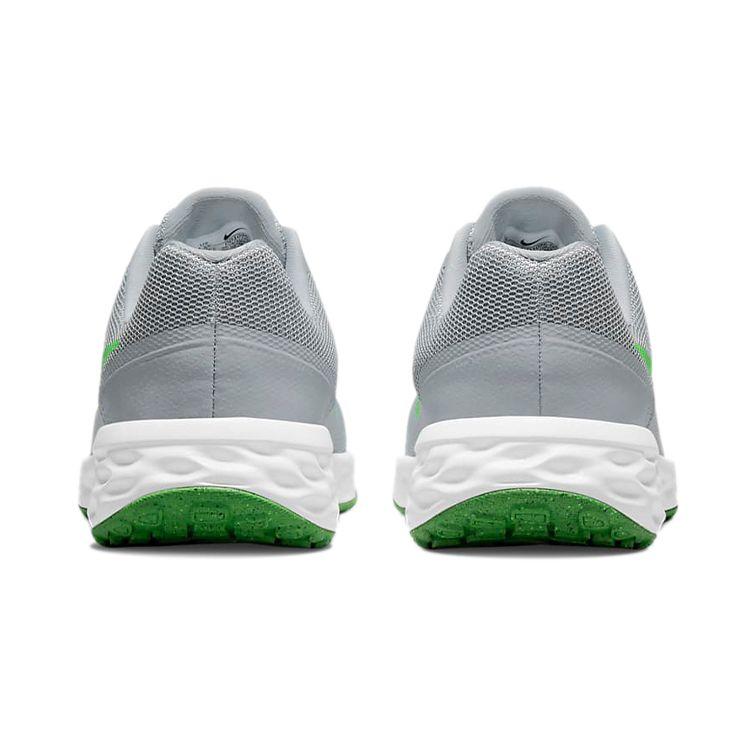 Nike Revolution 6 GS Light Smoke Grey Green Strike Kids Sneakers Dark-Smoke-Grey Chrome DD1096-009