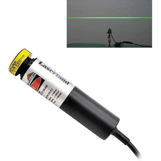 532nm Focusable Green Projector Generator Line Module for Sawmill Woodworks Swamp Haunted House 18mm (Focusable Class IIIr 5V with Adapter, Mount and