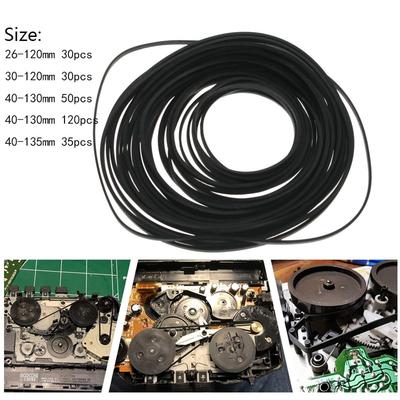 30-120p/bag Universal Mix 26-135mmCassette Tape Machine Belts Assorted Flat Rubber Belt for CD DVD Recorders Walkman