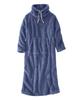 Nissen Pajama/Loungewear Top, Fluffy Microfur High-Neck Lounge Dress, Blue, Size 6L, for Autumn and Winter