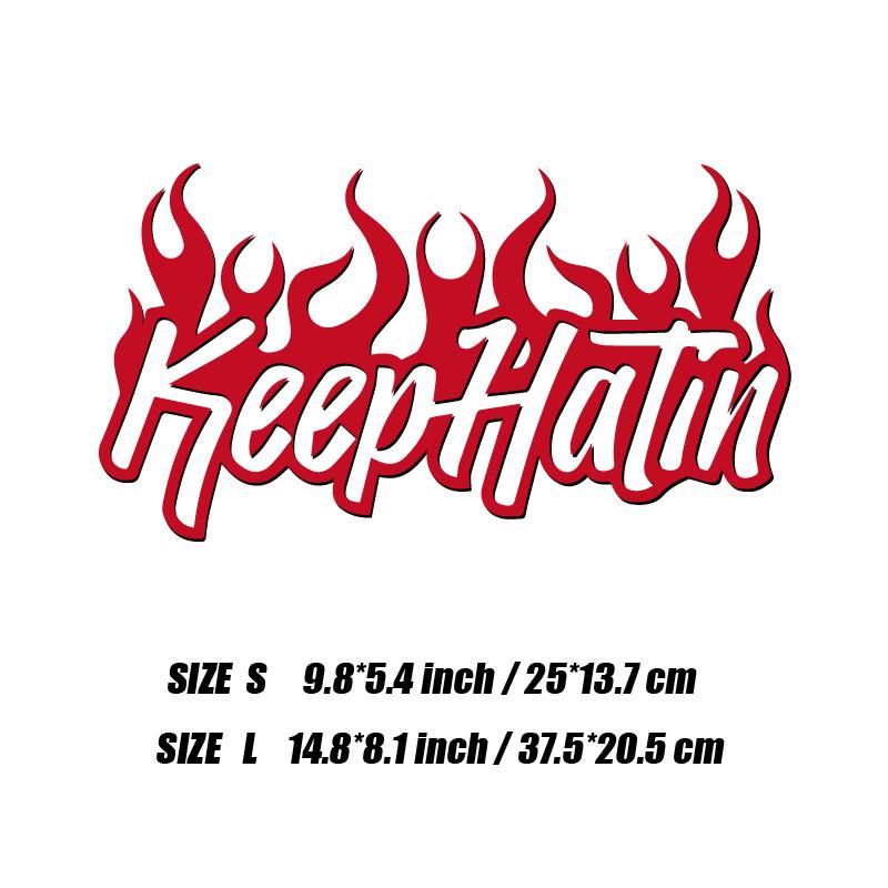

Keep HaTin vinyls decal,Personalised Decorative Accessories Decal Waterproof with high quality. For car truck &laptop! L красный