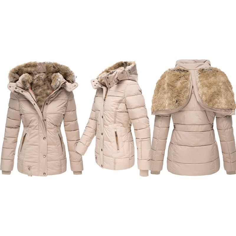 womens padded midi coat