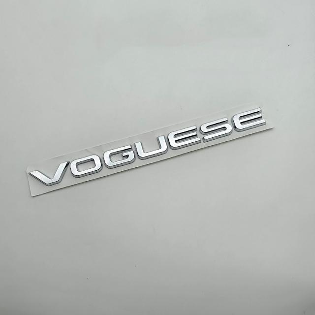 3D ABS Chrom Schwarz Logo Vogue SE Emblem Buchstaben Kofferraum Abzeichen Aufkleber Für Vogue SE Aufkleber Zubehör
