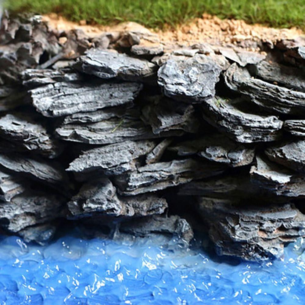 50g Simulation Bench Rock Stone Sand Table Layout Scene Model Railway Scenery Making Mountain Platform Fairy Garden Accessories