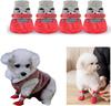 Pet Dog Shoes Socks Waterproof Cats Dogs Rubber Non-slip Socks, Knitting Warm Rain Snow Boots for Small Medium Pets Outdoor